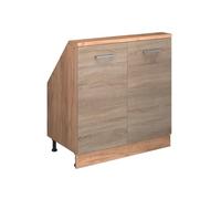 Vicco Meuble sous Pente R-Line, Sonoma/Chêne doré, 80cm avec 2 Portes