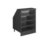 Vicco Meuble sous Pente Rion, Anthracite, 60x81.8cm 4 Compartiments, 60 cm de Profondeur, adapté au Rangement Peu encombrant sous Les toits en Pente