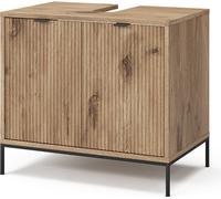 Vicco Meuble sous vasque Eliza, 70x63cm avec 2 portes, Chêne Viking