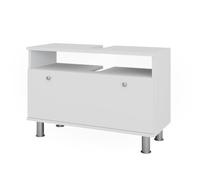 Vicco Meuble sous-Vasque Fynn, Blanc, 80.2x54cm avec tiroir, Convient pour Une Installation sous Le lavabo