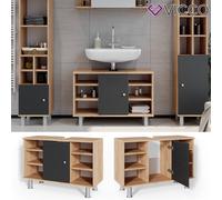 Vicco Meuble sous lavabo Fynn, Anthracite, 80x54cm