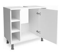 Vicco Meuble sous vasque simple Fynn, Blanc, 60x54cm Blanc G