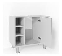 Vicco Meuble sous vasque simple Fynn, Blanc Haute brillance, 60x54cm Blanc Haute brillance G