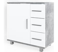 Vicco meuble sous vasque simple Ilias, Béton, 60 x 60.8 cm