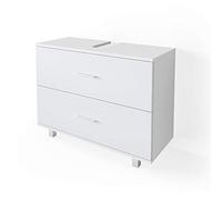 Vicco Meuble sous Vasque Simple Ilias, Blanc, 80x60.8cm