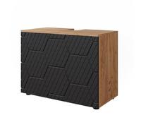 Vicco Meuble sous Vasque Simple Irma Anthracite nid d'abeille 80x58.6cm
