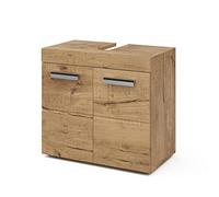 Vicco Meuble sous Vasque Simple Luna, Chêne, 60 x 56 cm