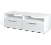 Vicco meuble tv Diego, Blanc Haute brillance, 95 x 38 cm