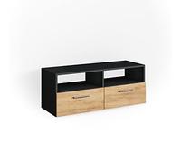 Vicco Meuble TV Diego, Anthracite/Chêne de Force doré, 95 x 38 cm