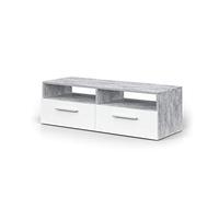 Vicco Meuble TV Diego, Béton, 95x38cm, Convient comme Support TV avec étagères Ouvertes