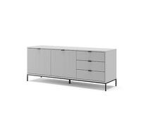 Vicco Meuble tv "Eliza", Gris 150 x 60 cm | utilisable comme espace de rangement et comme support pour téléviseur