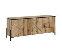 Vicco Meuble TV Hatto, Chêne, 150x60cm