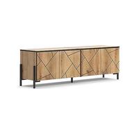 Meuble tv Hatto, 156.8x50cm, Chêne, Vicco