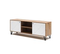 Vicco Meuble TV Nizza, Chêne Artisan, 150x55.2cm
