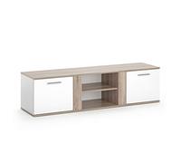 Vicco Meuble TV Novelli, Sonoma, 155x41cm, pour Une Utilisation comme Meuble TV avec Plusieurs Surfaces de Rangement