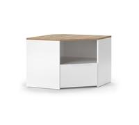 Vicco Meuble TV Wido, Blanc, 68x50cm, Convient comme Support TV avec étagères Ouvertes