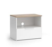 Vicco Meuble TV Wido, Blanc/Sonoma, 60x50cm