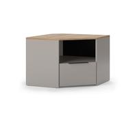 Vicco Meuble TV Wido, Grège, 68x50cm | convient comme support TV avec étagères ouvertes