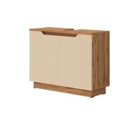 Vicco Meuble Vasque Simple Lotta, Cachemire, 79.6x62.1cm avec 2 Portes, Compatible avec Les siphons Standards et Nettoyage Facile