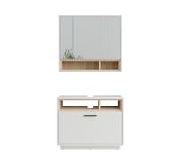 Vicco Meubles Bain Beatrice, Blanc/Sonoma, 2 pièces