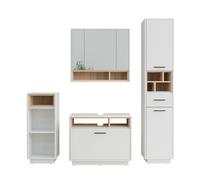 Vicco Meubles Bain Beatrice, Blanc/Sonoma, Kit 4