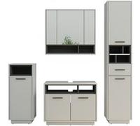 Vicco Meubles bain Beatrice, Gris, 4 parties Gris G