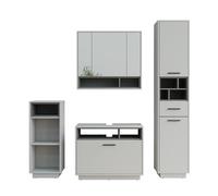Vicco Meubles Bain Beatrice, Gris/Anthracite, Kit 4