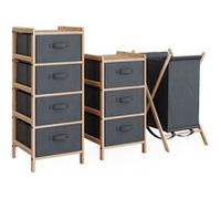 Vicco Meubles bain Bruno, Gris, 3 pièces Gris G