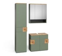 Vicco Meubles Bain Eden, Vert, 73 cmCombinaison d'armoires Basses et Hautes