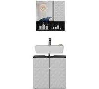 Vicco Meubles bain Edge, Noir, 2 parties Noir G