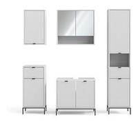 Vicco Meubles bain Eliza, Blanc, 5 pièces Blanc