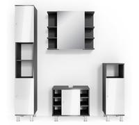 Vicco Meubles Bain Fynn, Anthracite, 4 Parties