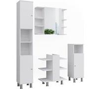 Vicco Meubles bain Fynn, Blanc, 4 pièces Blanc