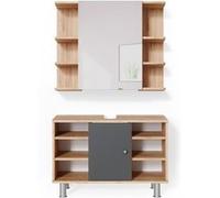 Vicco Meubles bain Fynn, Chêne de force doré, 2 parties Chêne de force doré G