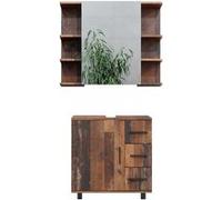 Vicco Meubles bain Ilias, Chêne rustique, 2 parties Chêne rustique G