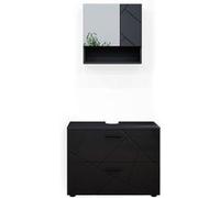 Vicco Ensemble de meubles de salle de bain Irma, 2 parties, Anthracite Haute brillance