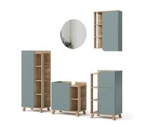 Vicco Meubles Bain Karen, Sonoma/Bleu, 60 cm