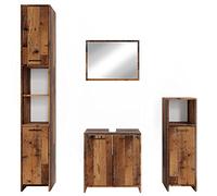 Vicco Meubles Bain Kiko, Chêne Rustique, 4 pièces