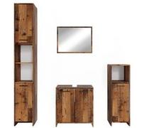 Ensemble de meubles de salle de bain Kiko, 4 pièces, Chêne rustique, Chêne rustique, Vicco