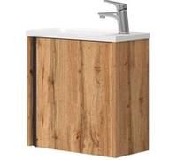 Vicco Ensemble de Meubles de Salle de Bain Kleo, Chêne de Force doré, 2 Parties