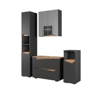 Vicco Meubles Bain Marelle, Anthracite/Artisan, 4 Parties