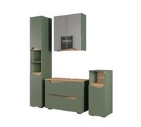 Vicco Meubles Bain Marelle, Vert/Artisan, 4 Parties