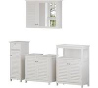 Vicco Meubles bain Riad, Blanc, 4 pièces, option 4 Blanc