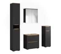 Vicco Meubles Bain Ruben, Anthracite/Chêne Artisan 60.2 cm