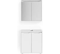 Vicco Meubles bain Ruben, Blanc, 2 parties Blanc