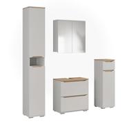 Vicco Meubles Bain Ruben, Blanc/Chêne Artisan 60.2 cm