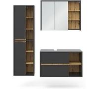 Vicco Meubles bain Viola, Anthracite, 3 parties Anthracite G