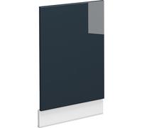 Vicco meubles de cuisine Fame-Line, 45 cm sans plan de travail, Bleu foncé brillant/Blanc