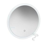 Vicco Miroir Mural, Blanc, 50 x 50 cm Rond