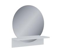 Vicco Miroir Mural Elyra, Blanc, 50x54.5cm avec Tablette, adapté au Montage Mural pour Une Utilisation Quotidienne